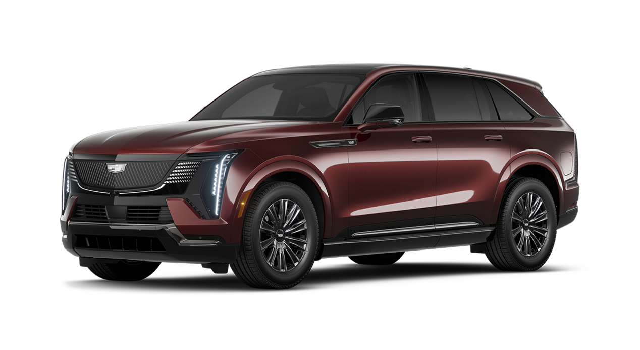 A Side Profile of the Black Cherry 2026 Cadillac ESCALADE IQ