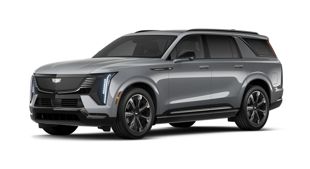 A Side Profile of the Light Gray 2026 Cadillac ESCALADE IQL