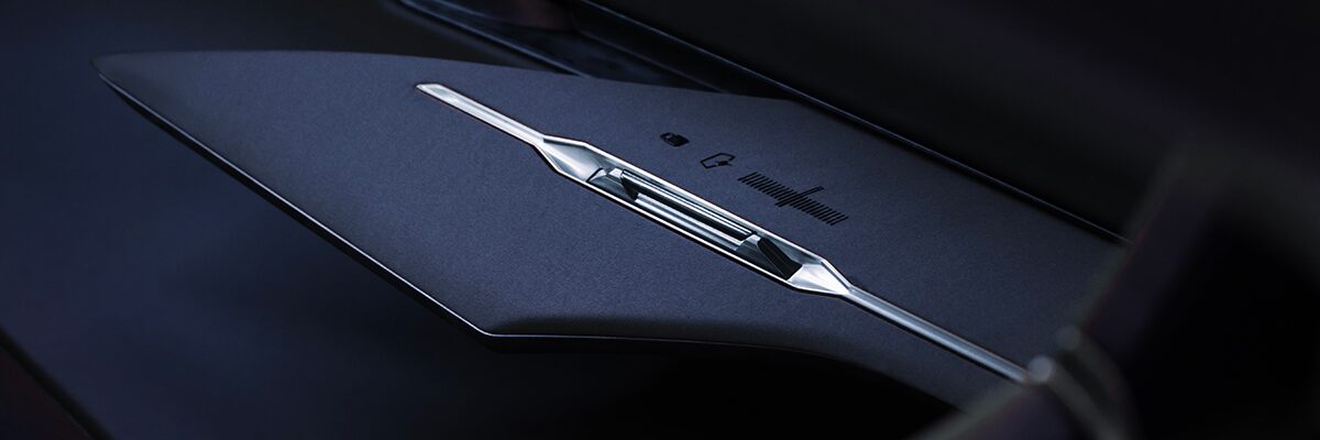 Close-up of the Cadillac Opulent Velocity Concept Vehicle Controls