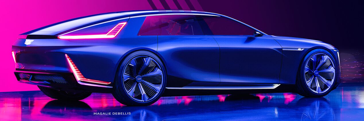 Blue Exterior Cadillac CELESTIQ Three-Quarters View