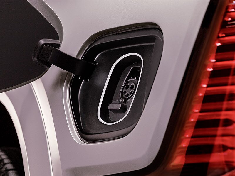 Close-up of the 2025 ESCALADE IQ Charging Port