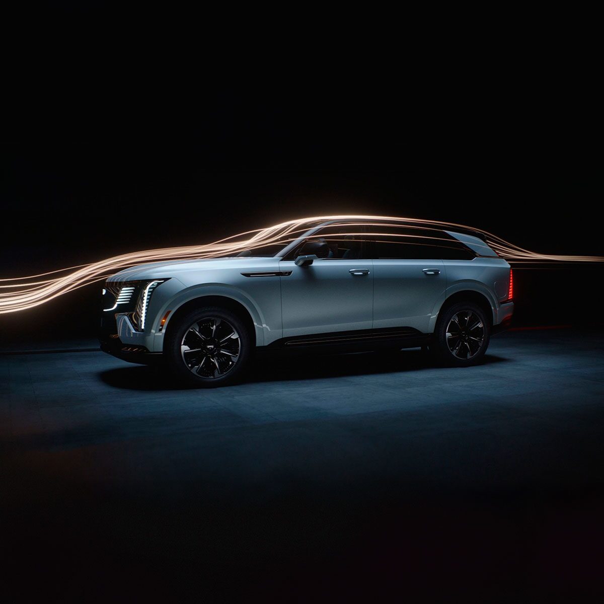 Rear 3/4 Shot of the 2025 Cadillac Executive Second Row