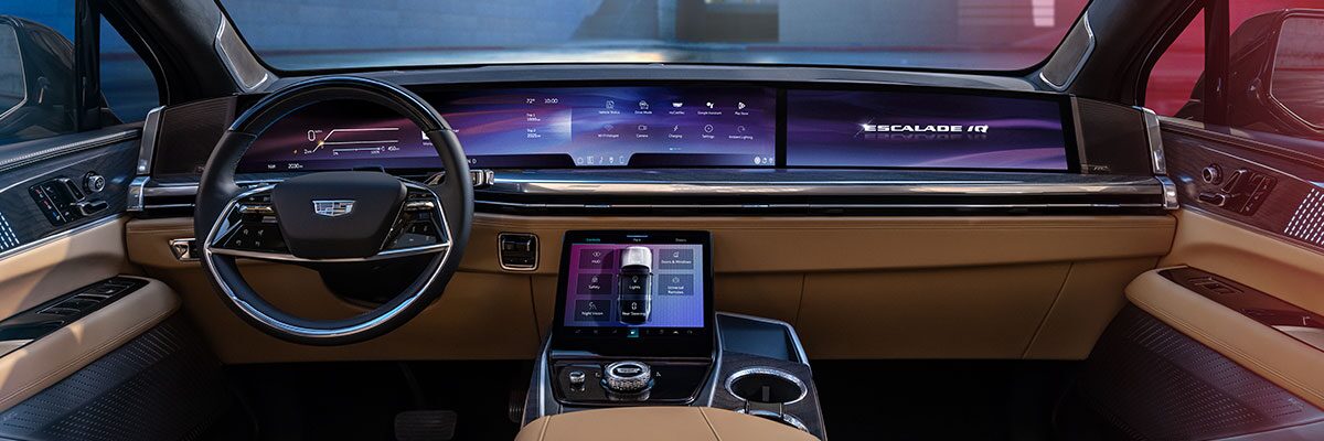 Interior Dashboard of the 2025 Cadillac ESCALADE IQ
