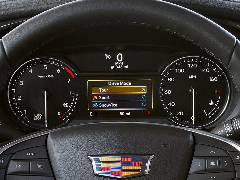 All-Wheel Drive Settings Displayed on the Speedometer