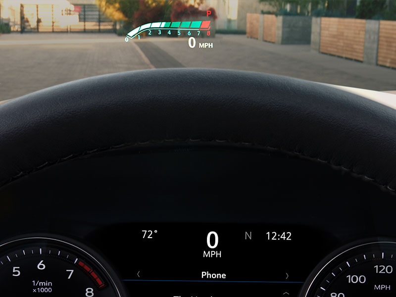 Heads Up Display on the Windshield in the Cadillac XT6