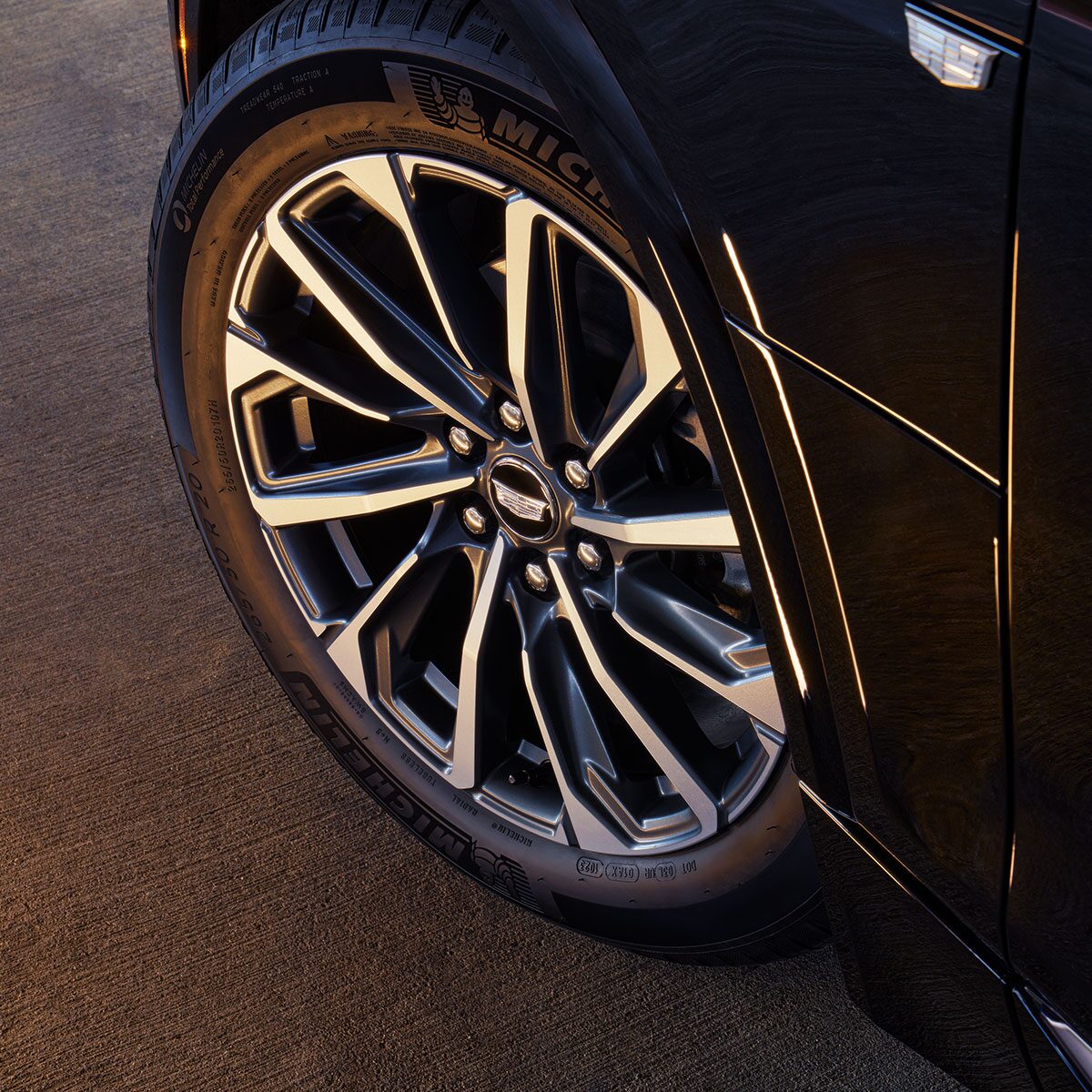 Close-up of the 2025 Cadillac LYRIQ Wheel