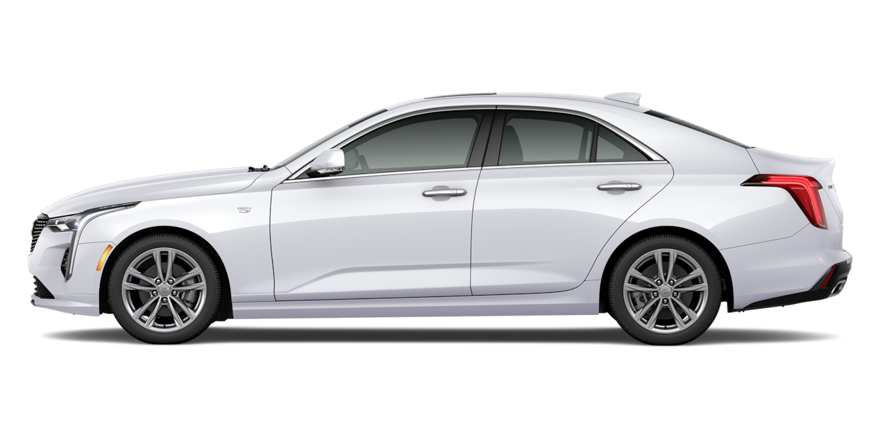 A White 2025 CT4 Side Profile