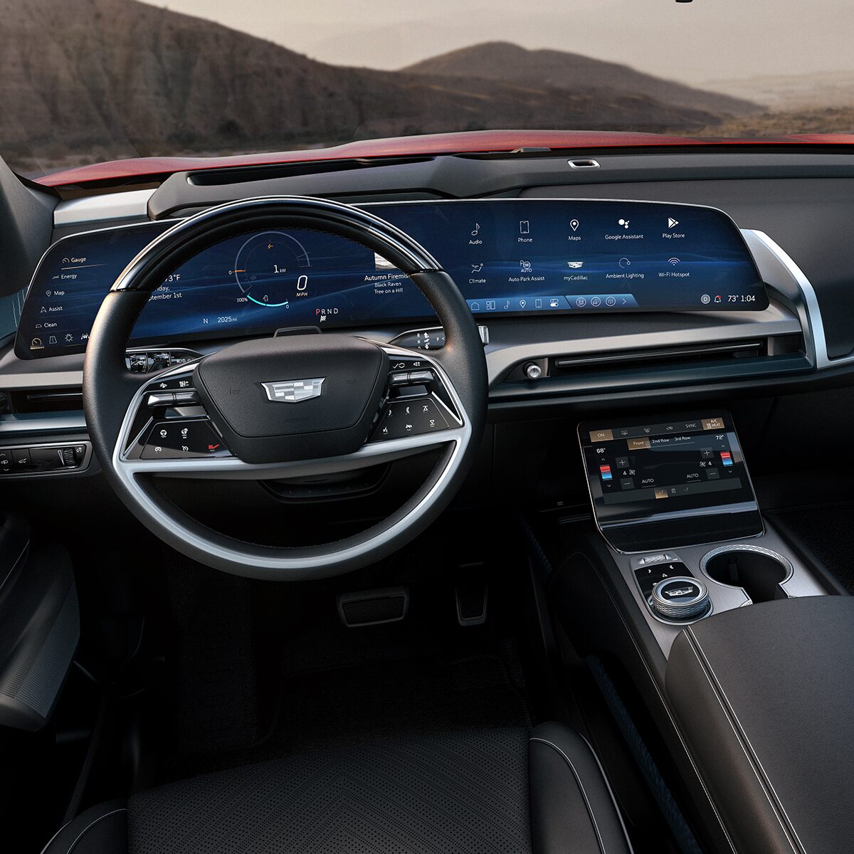 The 2026 VISTIQ Luxury Electric SUV Driver Seat View and Dashboard