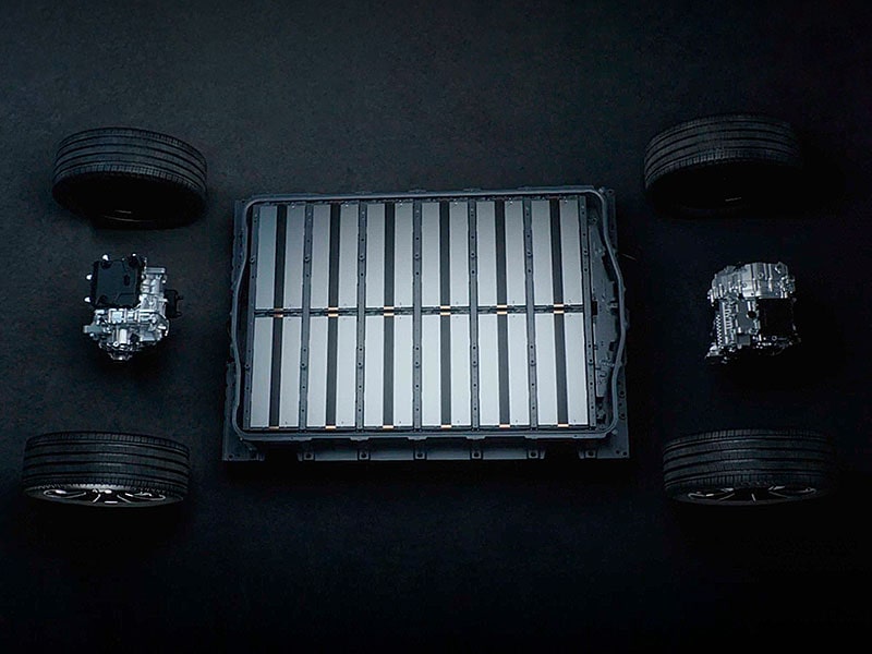 Top View of the 2026 ESCALADE IQ Regenerative Braking Architecture Under the Vehicle