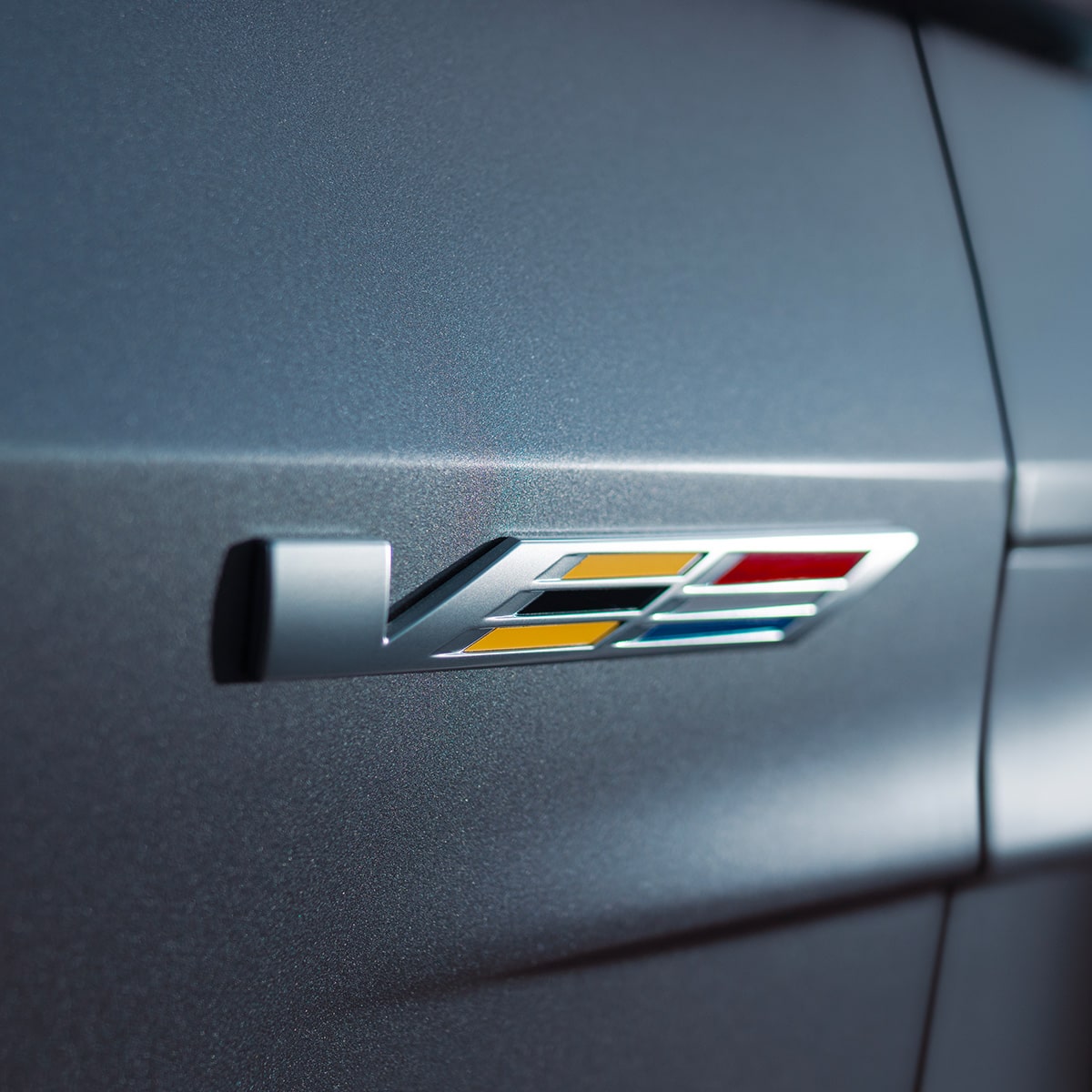 V-Series Logo on 2026 Cadillac LYRIQ-V Exterior