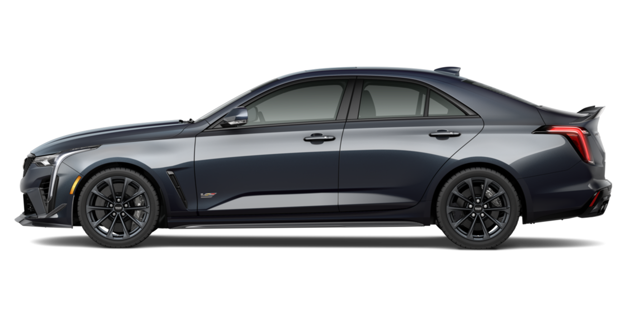 A Yellow Cadillac CT4-V