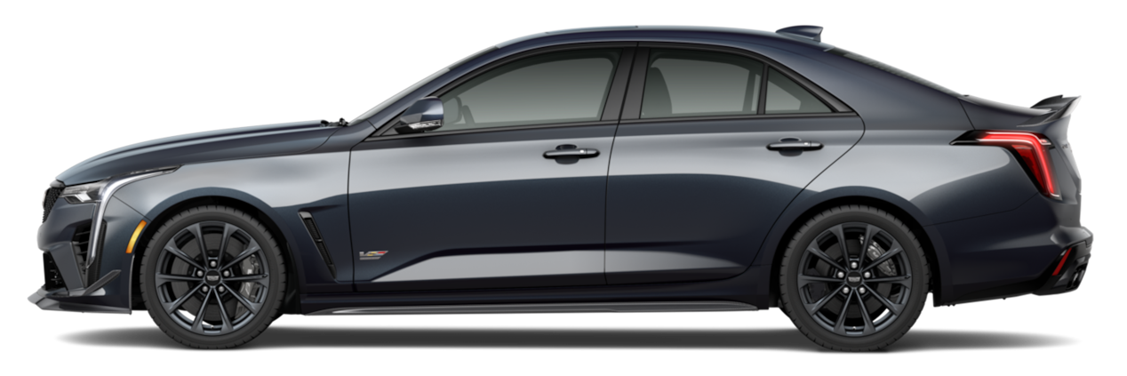 A Yellow Cadillac CT4-V