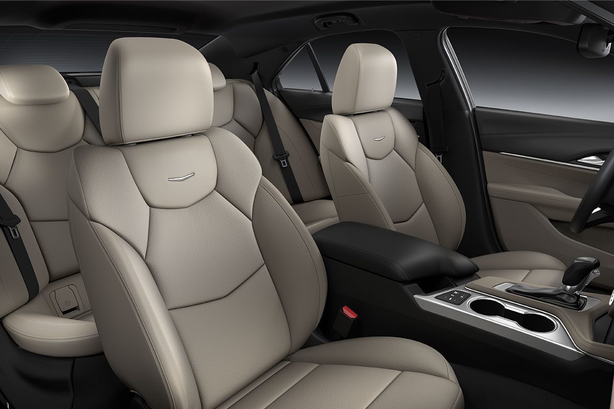 Passenger Door View of the 2026 CT4 Front Cabin and Interior