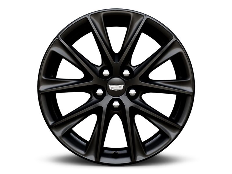 19’’ Aluminum Alloy Wheel with Satin Graphite Finished Tire of a Cadillac CT5-V
