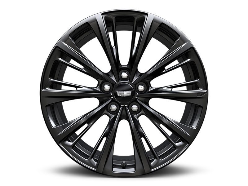 19’’ Aluminum Alloy Wheel with Satin Graphite Dark Finished Tire of a Cadillac CT5-V