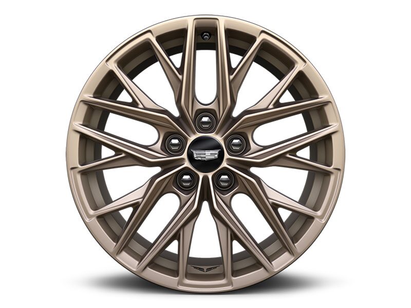19’’ Aluminum Alloy Wheel with Tech Bronze Finished Tire of a Cadillac CT5-V