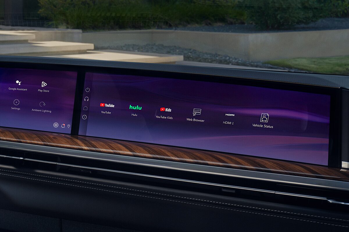 Close-Up View of the 2026 Cadillac Escalade's Google Built-In Feature on the Display Screen