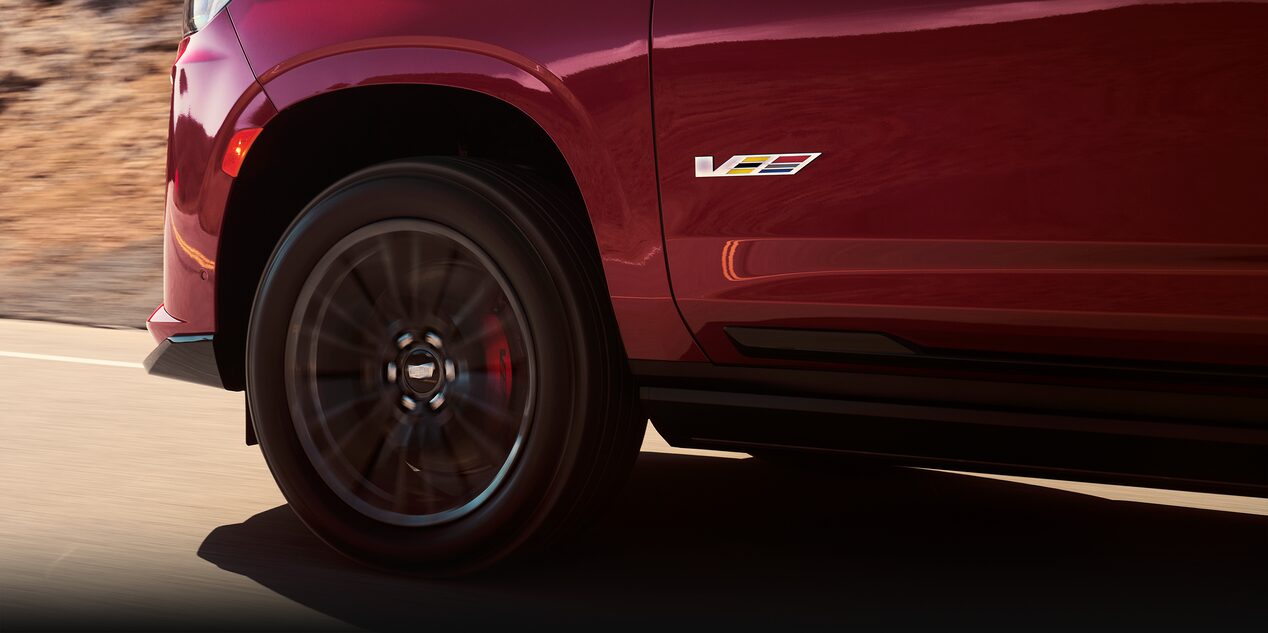 The Powerful Cadillac V.Series Fleet Parked During Sunset