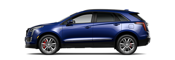 Profile View of a Blue 2026 XT5 in the Sport Trim
